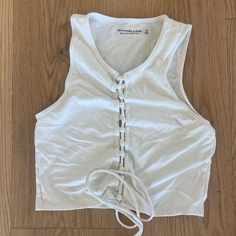 Abercrombie White Tied Tank